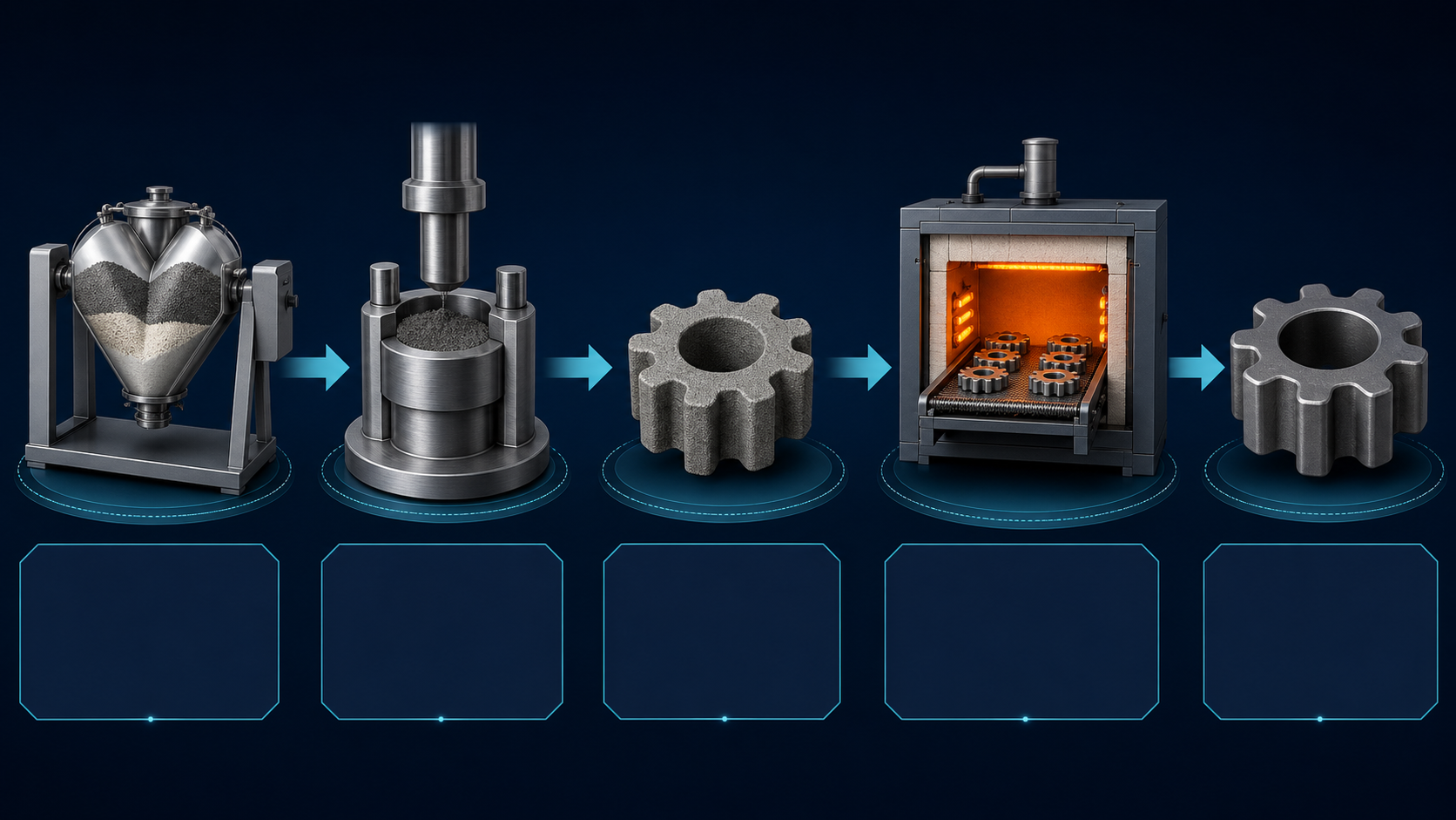 PM manufacturing process diagram