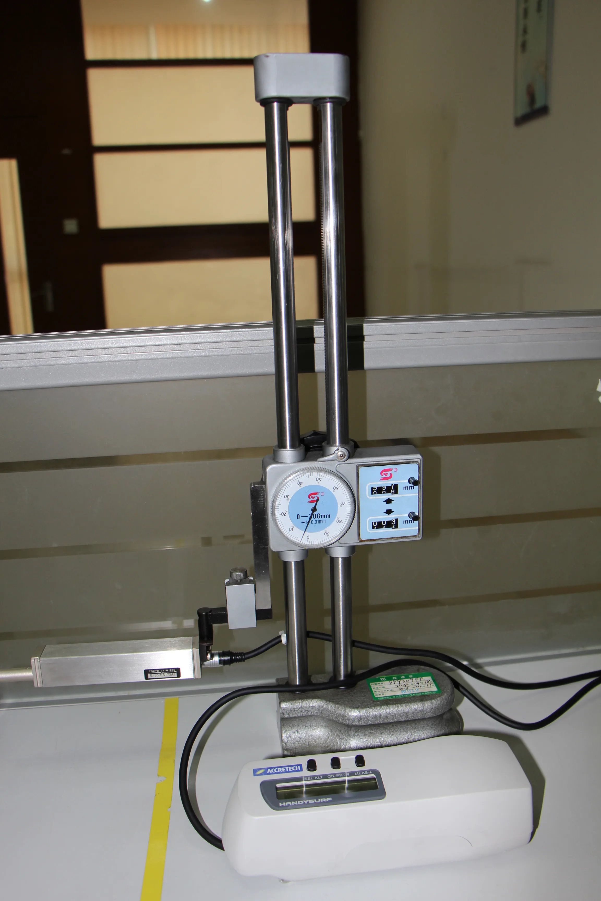 Surface roughness measurement at SINTS